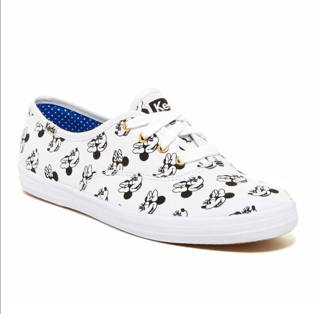 NEW Keds Minnie Mouse Print Low Sneakers